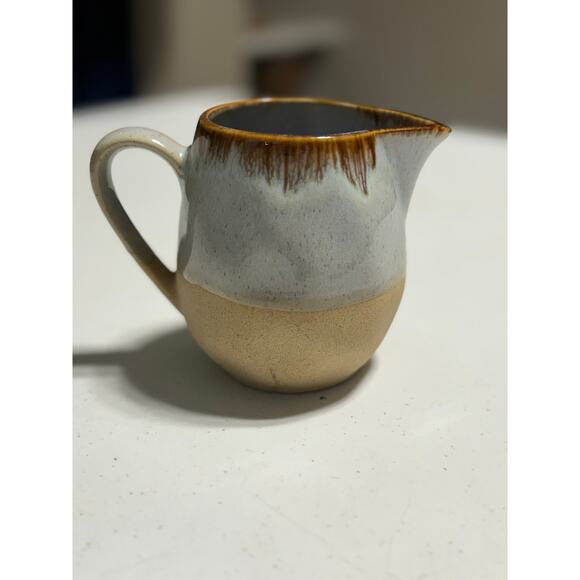 Pottery Creamer Drip Glaze - Picture 4 of 7